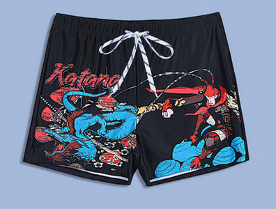 Πολύχρωμο ανδρικό σορτς με κορδόνια