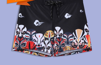 Πολύχρωμο ανδρικό σορτς με κορδόνια