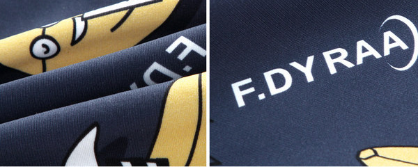 Férfi strand boxer színes nyomattal