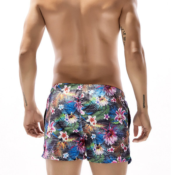 Värvilised lillemotiivide ja lipsudega meeste ujumisriided