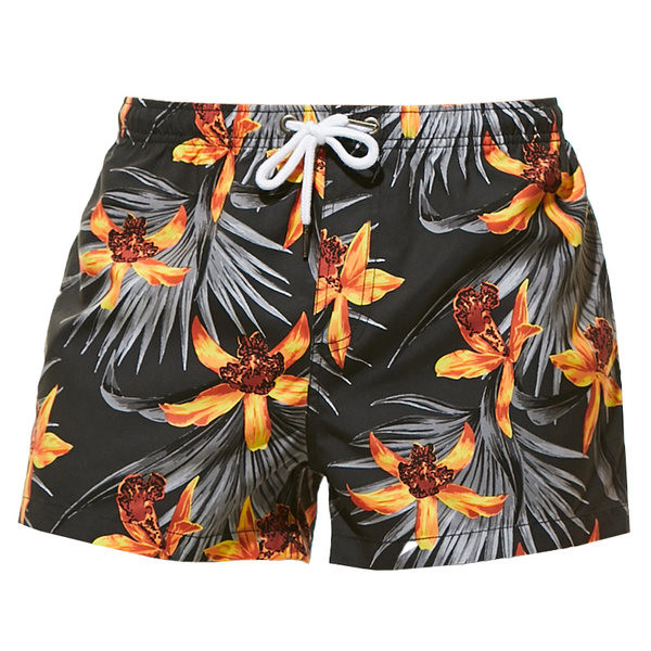 Meeste värvilised lühikesed püksid elastse vöökohaga