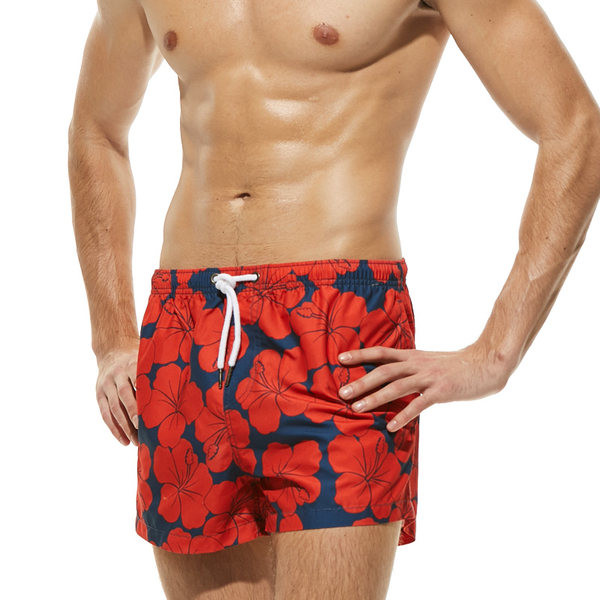 Lühikesed lillemustriga ujumispüksid