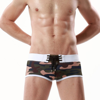 Új modell férfi strand fürdőruha nyakkendővel