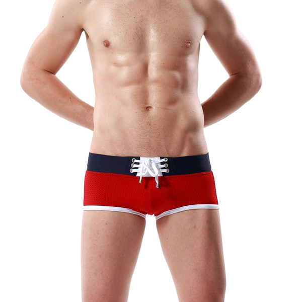 Új modell férfi strand fürdőruha nyakkendővel