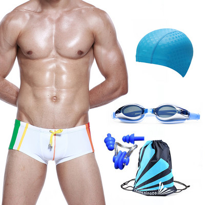 Meeste ujumistrikoo tüüpi briis mitut värvi lipsudega