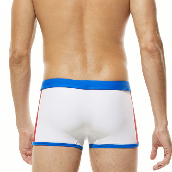 Férfi úszó boxer felirattal és nyakkendővel