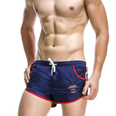 Meeste madala vöökoha ja lipsudega ujumistrikoo lühikesed püksid