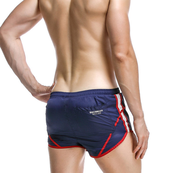 Meeste madala vöökoha ja lipsudega ujumistrikoo lühikesed püksid