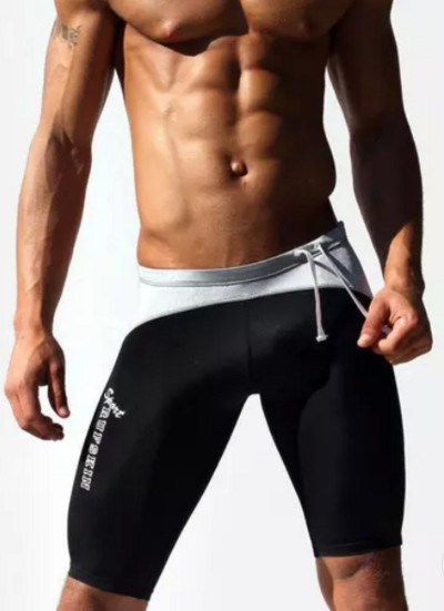 Férfi strandnadrág úszásra alkalmas nyakkendővel