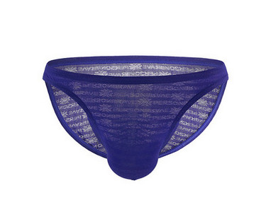 Légáteresztő anyagból készült férfi alsónadrág felirattal