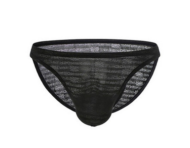 Légáteresztő anyagból készült férfi alsónadrág felirattal