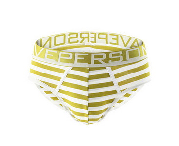 Férfi csíkos alsónadrág felirattal