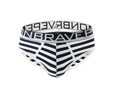 Férfi csíkos alsónadrág felirattal