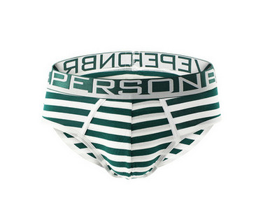 Férfi csíkos alsónadrág felirattal