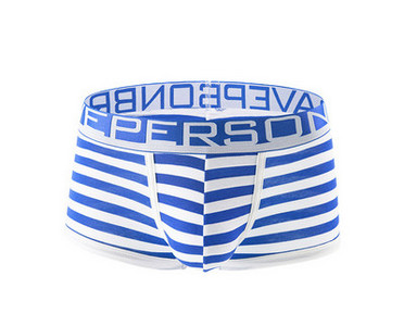 Meeste triibulised bokserid elastse ja tikitud kirjaga