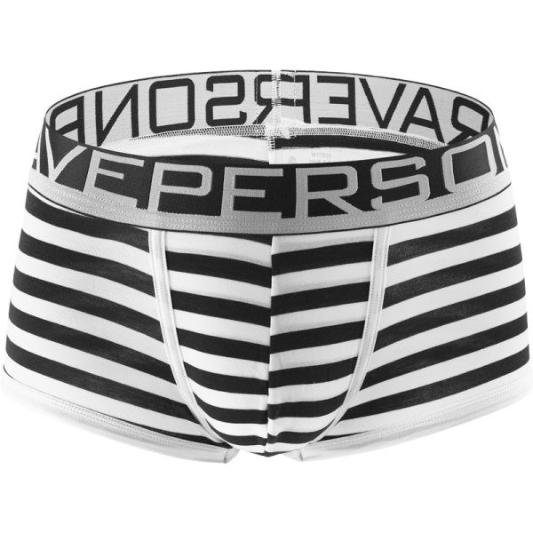 Meeste triibulised bokserid elastse ja tikitud kirjaga