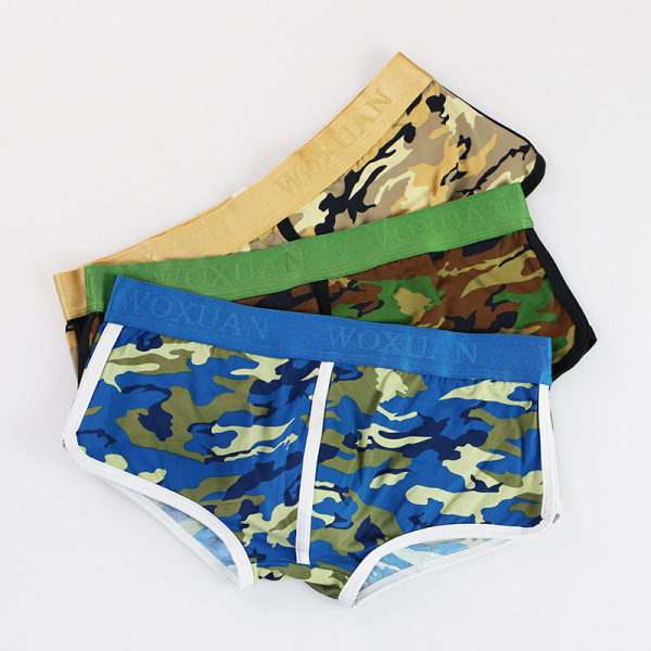 Kamuflaažimustriga meeste bokserid