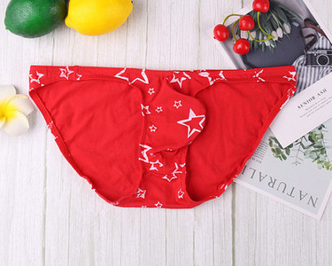 Meeste puuvillased püksid täheaplikatsiooniga