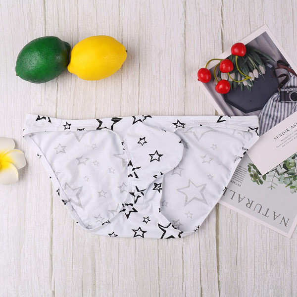 Meeste puuvillased püksid täheaplikatsiooniga