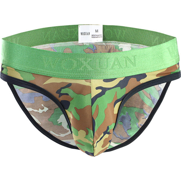 Férfi alsónadrág felirattal és terepszínű mintával
