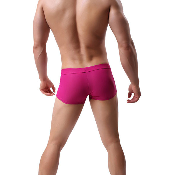 Légáteresztő anyagból készült, alacsony derékú férfi boxer