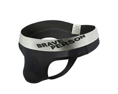 Μονόχρωμο ανδρικό στρινγκ με φαρδύ λάστιχο