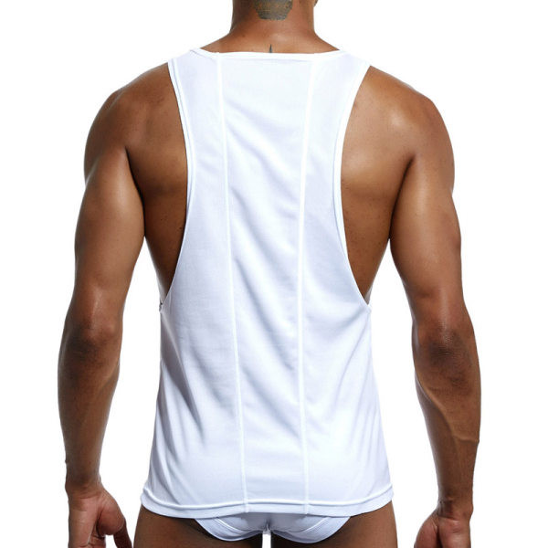 Meeste vabaaja ovaalse kaelusega topp