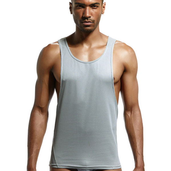 Meeste vabaaja ovaalse kaelusega topp