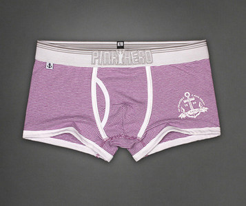 Férfi pamut boxerek széles gumival és felirattal