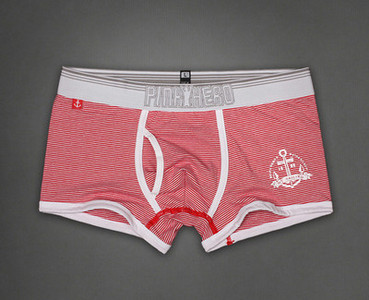 Férfi pamut boxerek széles gumival és felirattal