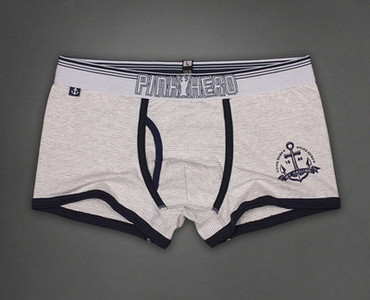 Férfi pamut boxerek széles gumival és felirattal