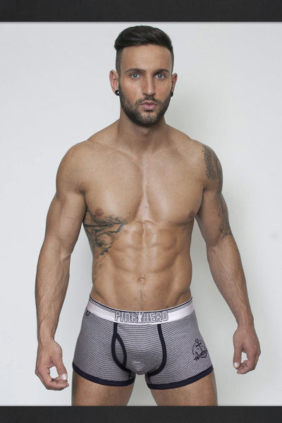 Férfi pamut boxerek széles gumival és felirattal