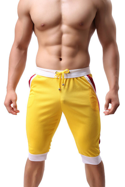 Férfi strandnadrág 3/4-es hosszban és megkötős