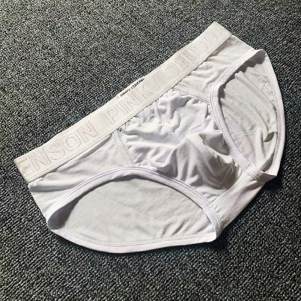 Fekete-fehér pamut alsónadrág férfiaknak