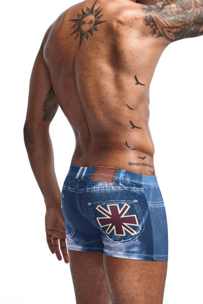 Férfi boxer kék színben