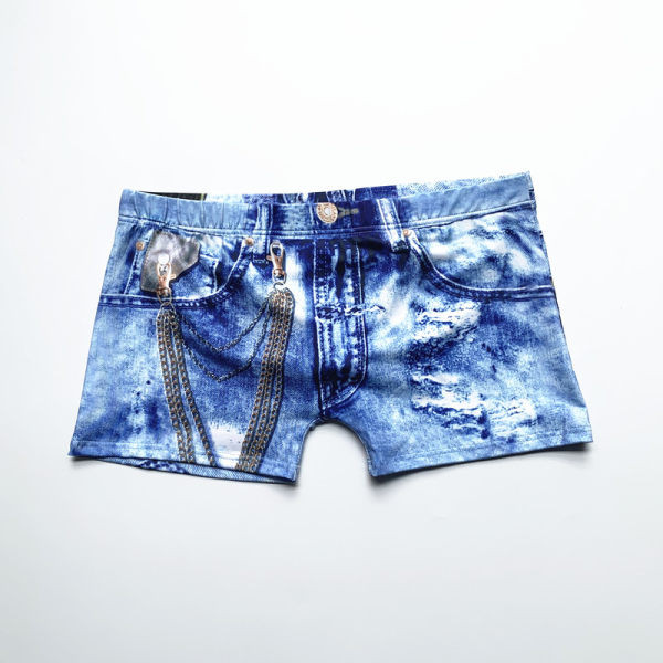 Férfi boxer kék színben