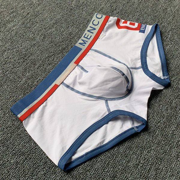 Férfi boxer mintával - kék és fehér