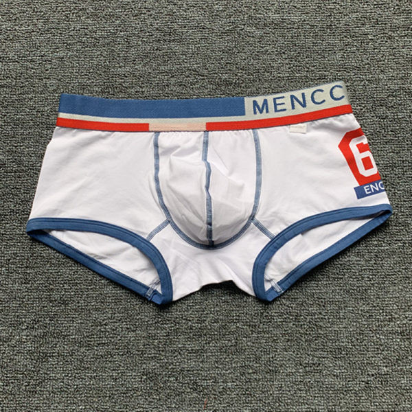 Férfi boxer mintával - kék és fehér