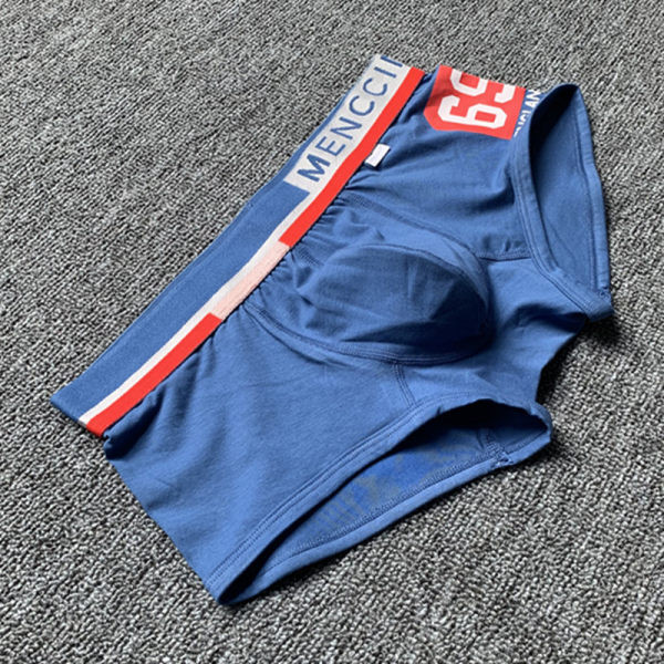 Férfi boxer mintával - kék és fehér