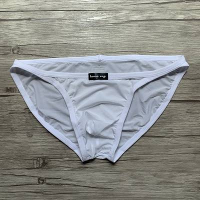 Men`s briefs made of breathable fabric with emblem