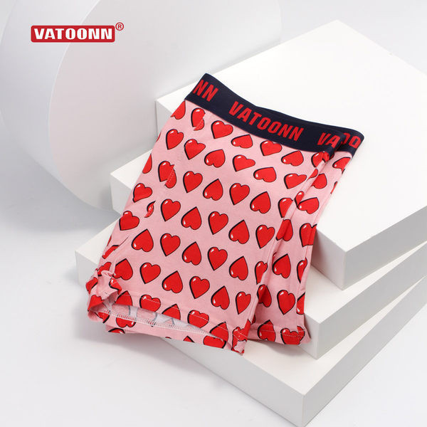 Férfi boxer szív rátéttel és hímzett felirattal