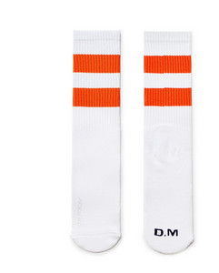 Férfi csíkos zokni hímzett felirattal