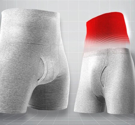 Férfi magas derekú pamut boxerek