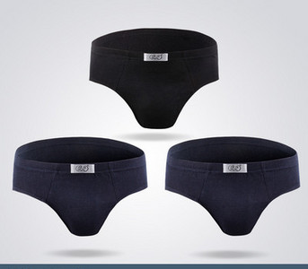 3 Langsha fehérnemű Férfi fehérnemű Tavaszi és nyári pamut középső derék Bieba Breeze Usten Full Cotton Short Yoshi Men