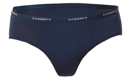 Férfi pamut alsónadrág széles gumival és feliratokkal