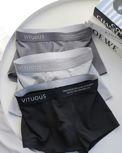 Pamut férfi boxerek hímzéssel 3 darabos készletben