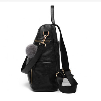 Дамска чанта- раница с черно