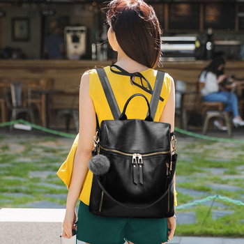 Дамска чанта- раница с черно
