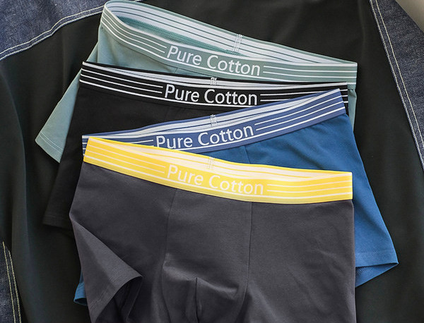 Férfi pamut boxer - 3 darabos szett