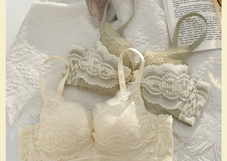 Női csipke melltartó szett és bikini